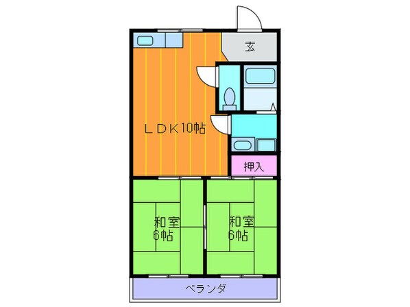 ハイツ中村の物件間取画像